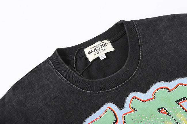 Majestik “Gridiron Bulldog” Vintage Wash Tee Main Image