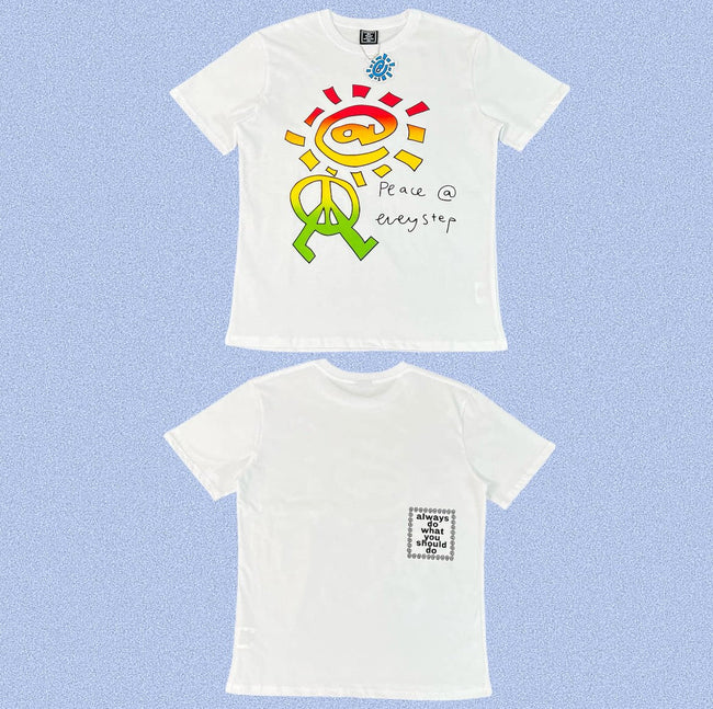 ADWYSD White Peace Sun Art Tee Hover Image