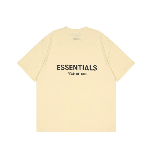 FOG double-line ESSENTIALS short-sleeved T-shirt men European and American couples trendy brand round neck loose cleanfit half-sleeved women (14) Hover Image