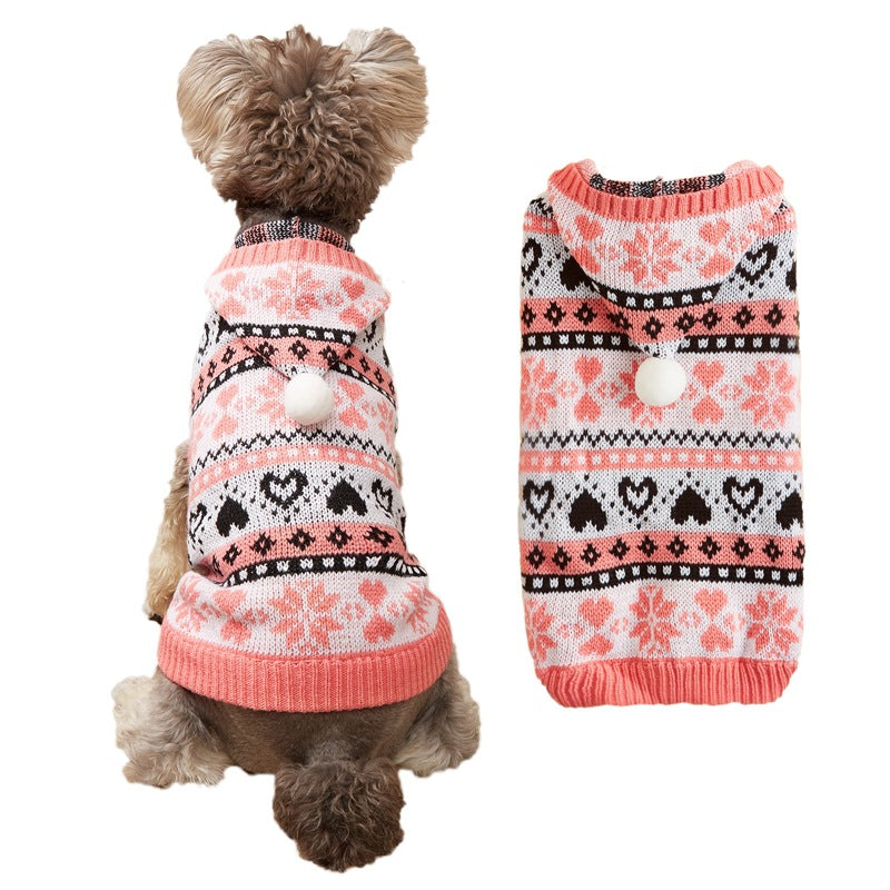 Autumn And Winter Popular Christmas Hooded Camouflage Dog Pet
