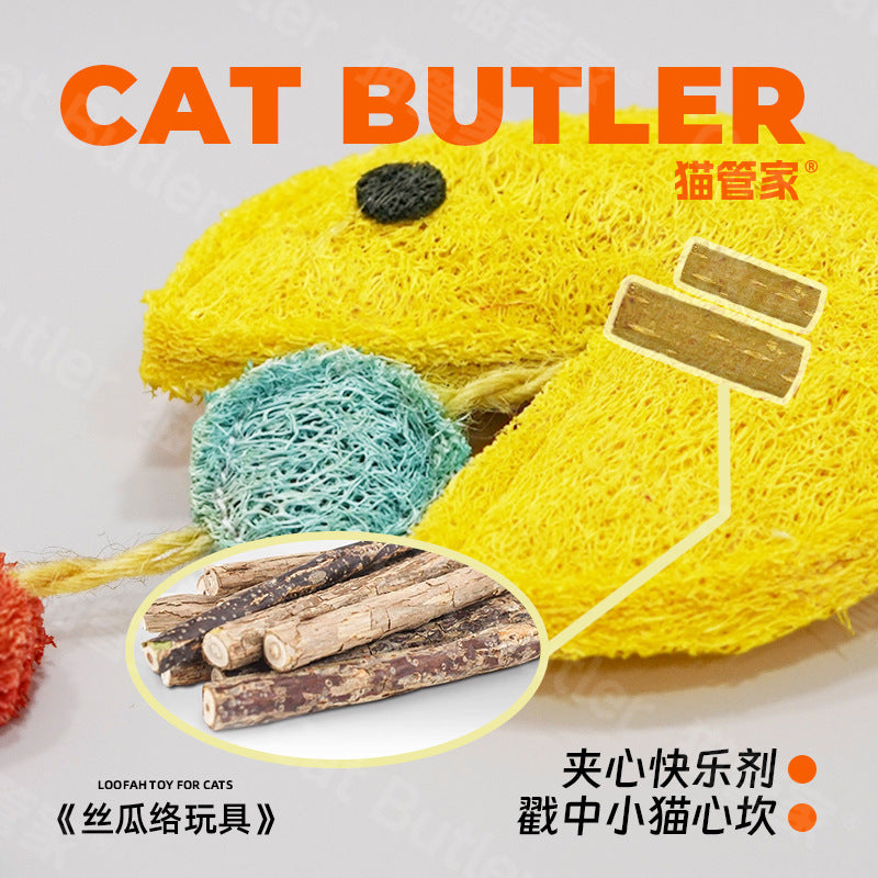 Loofah Cat Toy