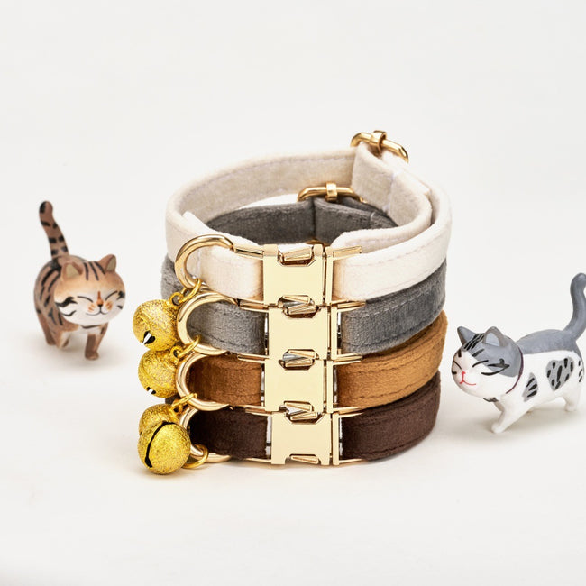 Plush Pet Cat Bell Collar Hover Image