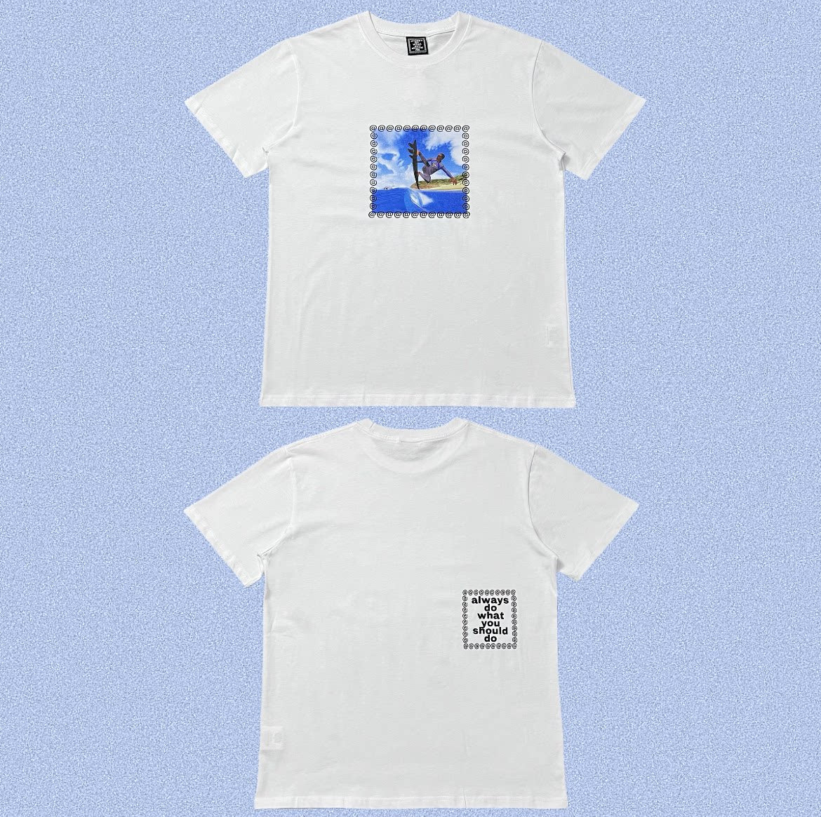 ADWYSD White Surf Photo Frame Tee