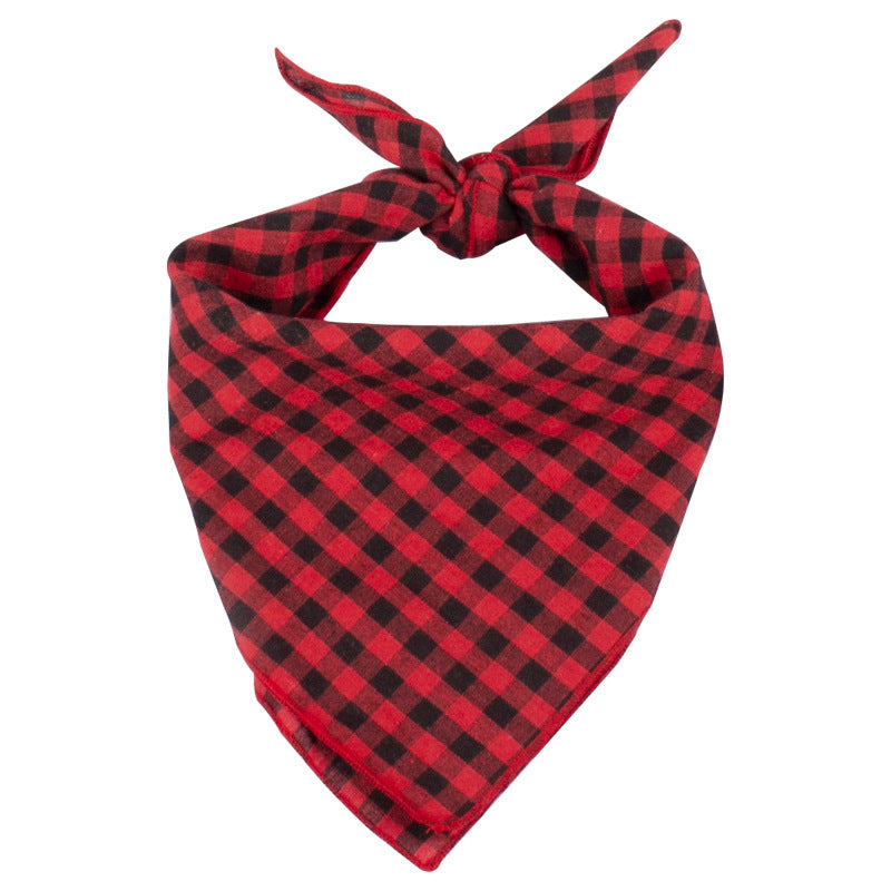 Plaid Saliva Towel