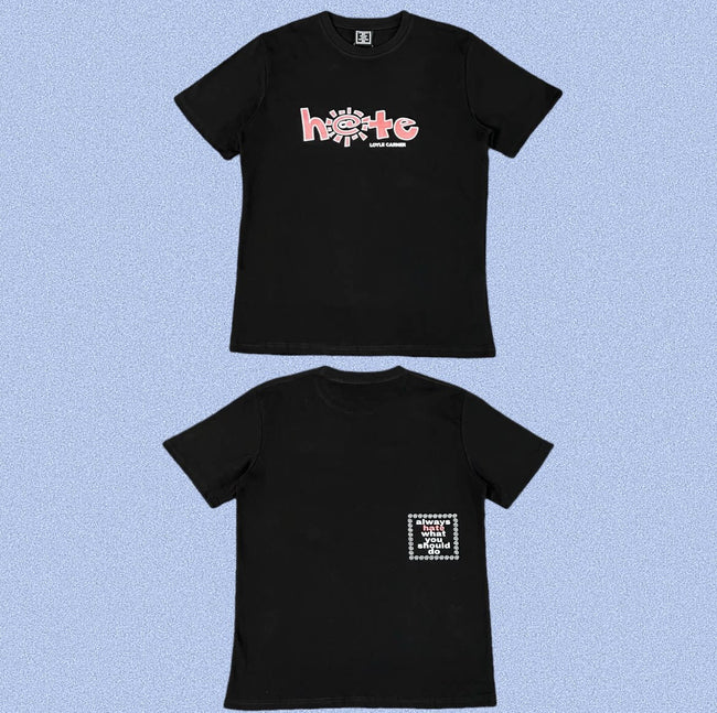 ADWYSD Black Graffiti Graphic Tee Hover Image
