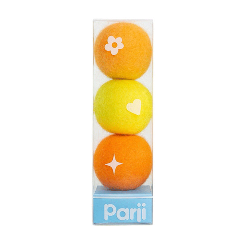 Parji Wool Ball Cat Toy Chases And Plays