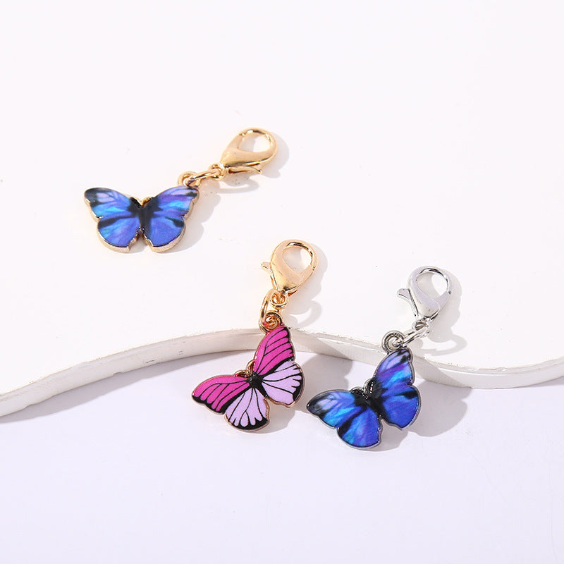 Fashion Colorful Butterfly Lobster Clasp