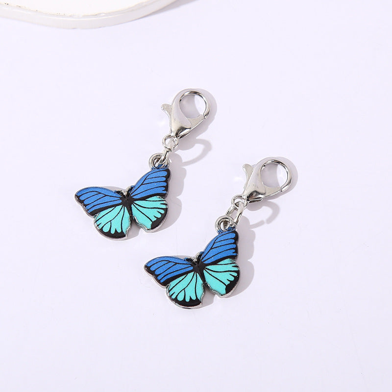 Fashion Colorful Butterfly Lobster Clasp