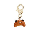 Shein Resin Simulation Creative Bear Bread Donut Baking Cake Love Metal Series Gift Pendant