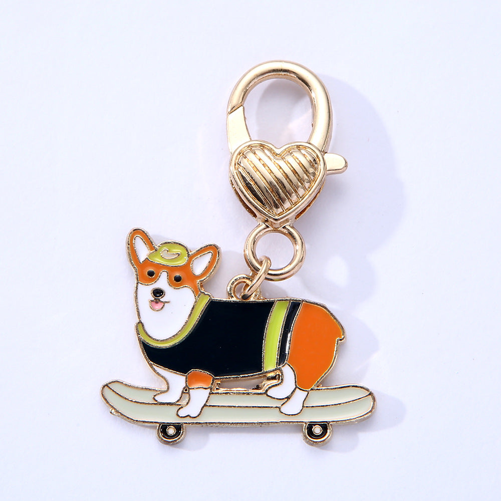 New Pet Dog Alloy Drip Pendant