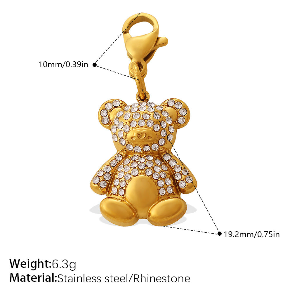 Cool Three-Dimensional Bear Lobster Clasp