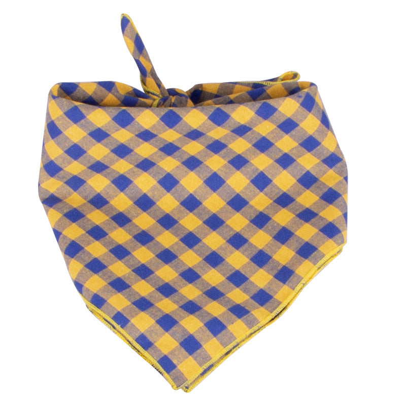 Plaid Saliva Towel