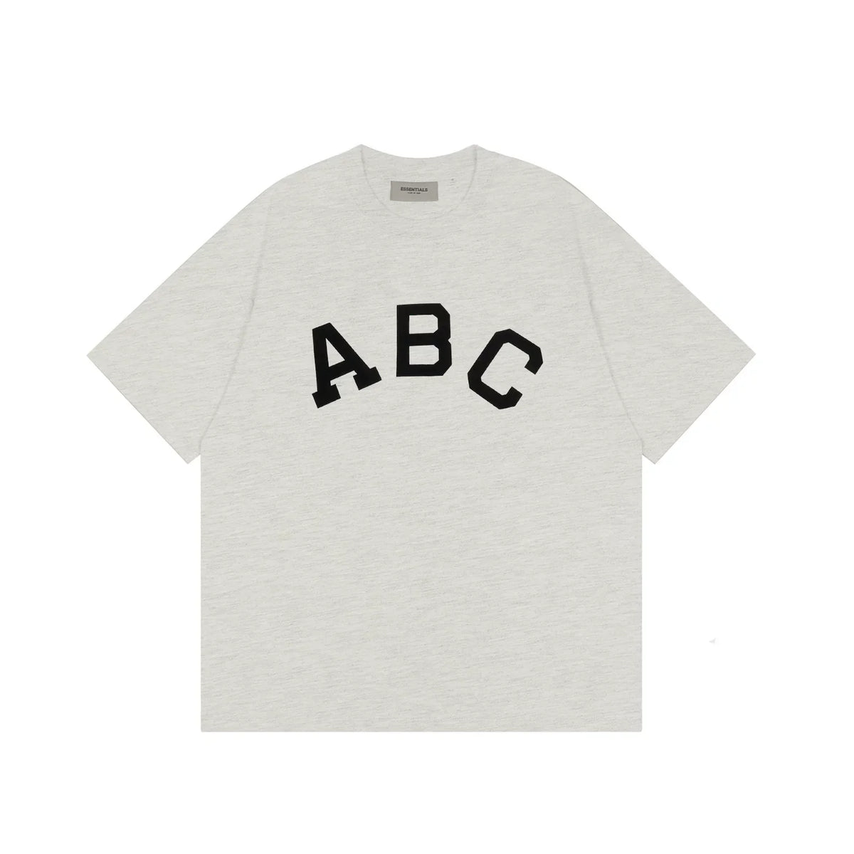 FOG double-line ESSENTIALS short-sleeved T-shirt men European and American couples trendy brand round neck loose cleanfit half-sleeved women (24)