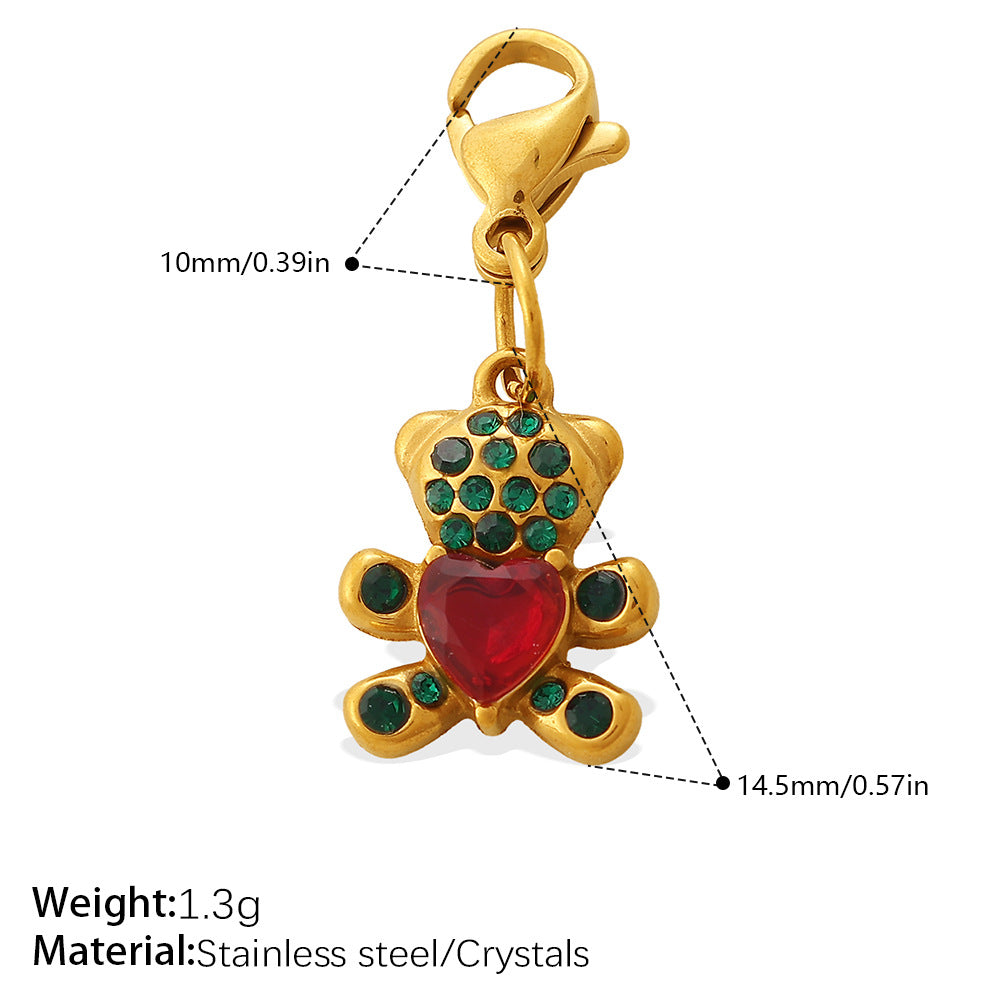 Cool Three-Dimensional Bear Lobster Clasp