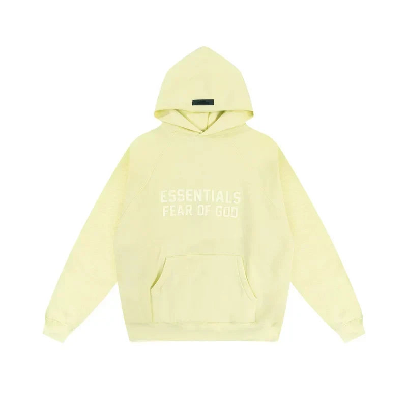 Fog autumn/winter hoodie, sweatpants, long pants with fleece hoodie, versatile letter essentials, loose and trendy ins top (49)