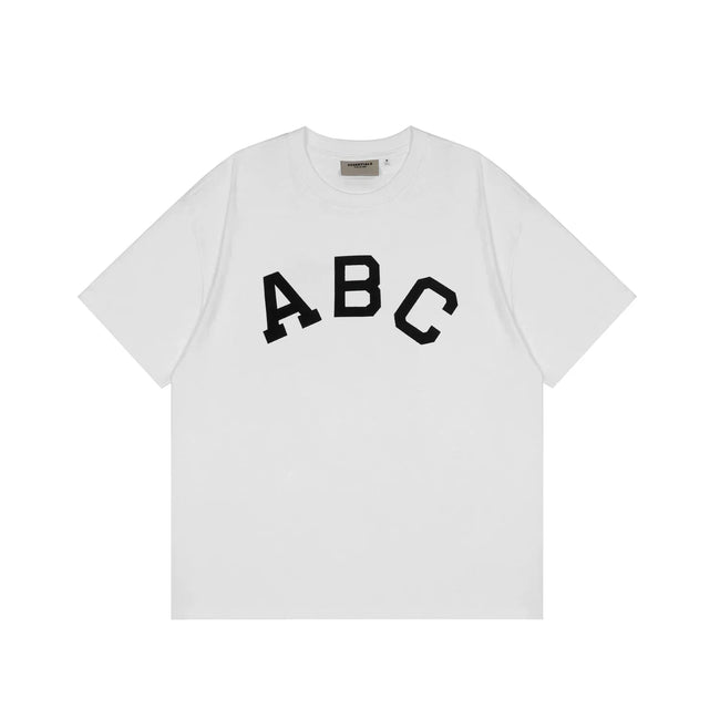 FOG double-line ESSENTIALS short-sleeved T-shirt men European and American couples trendy brand round neck loose cleanfit half-sleeved women (21) Hover Image