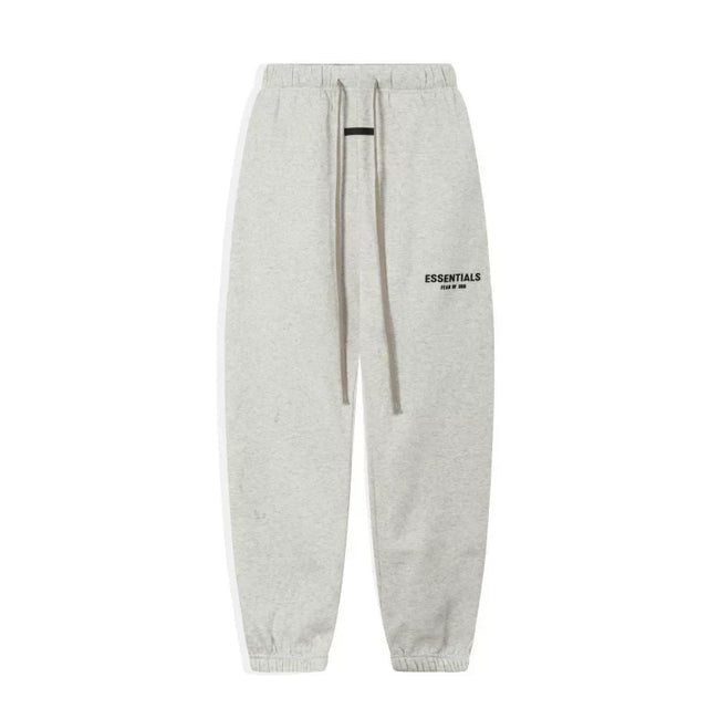 FOG ESSENTIALS Fashion High Street Letter Plush Autumn/Winter Casual Plush Hooded Sweatshirt Pants Set for Men (7) Hover Image