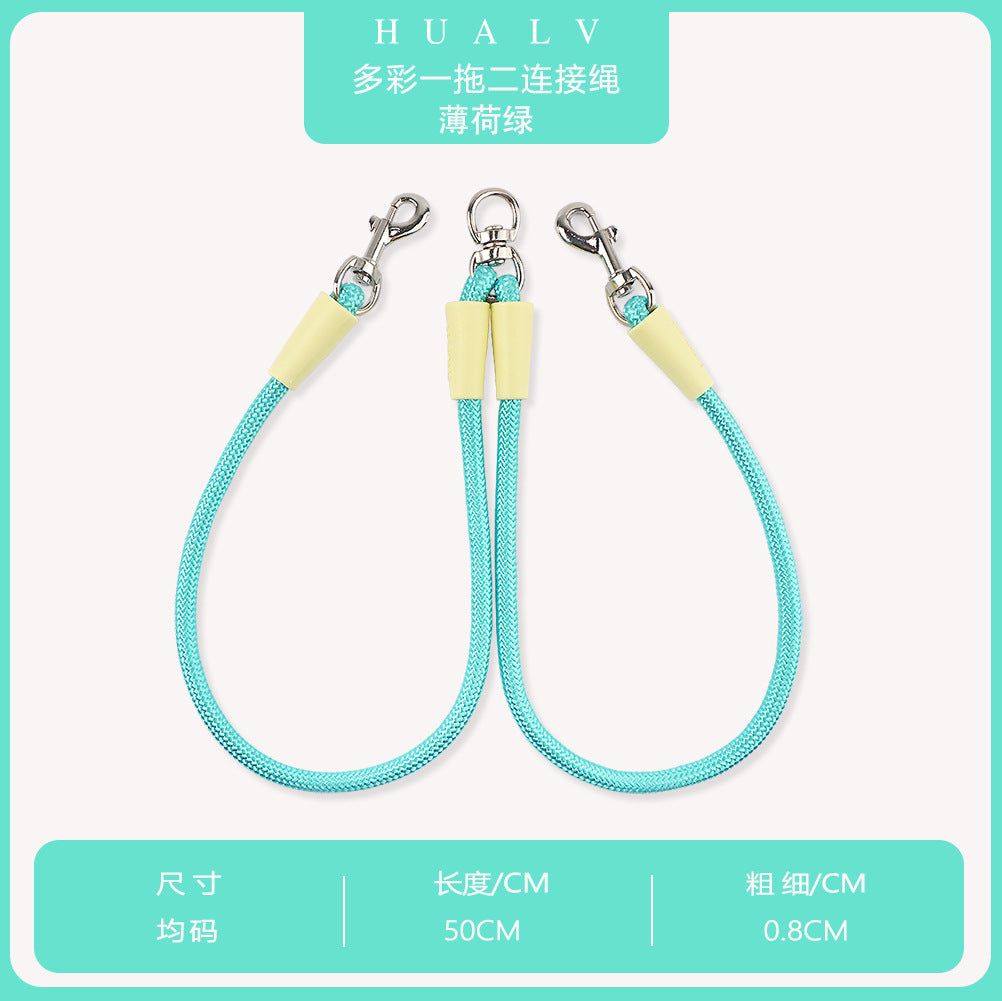 Double Leash With Leash For Puppies To Go Out