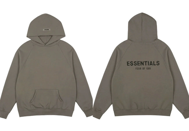 FOG double line heavyweight high street trendy brand hooded sweatshirt with plush loose sweatshirt jacket suitable for men and women, youthful and popular style (24) Hover Image
