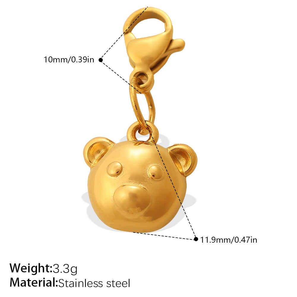 Cool Three-Dimensional Bear Lobster Clasp