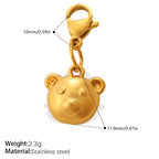 Cool Three-Dimensional Bear Lobster Clasp