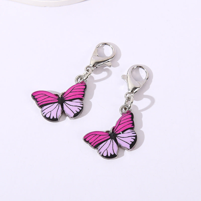 Fashion Colorful Butterfly Lobster Clasp