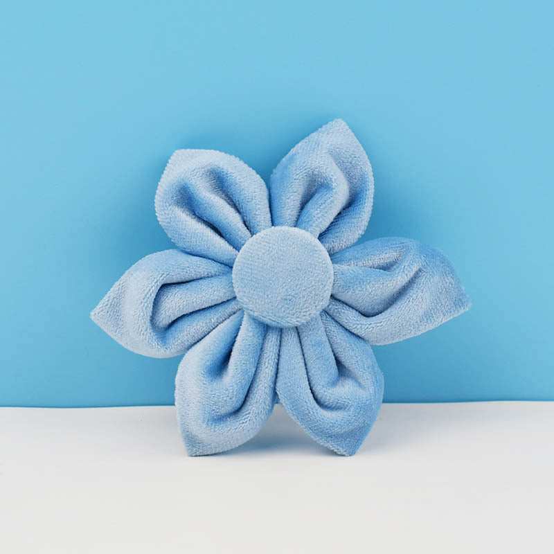 Sky Blue Dog Collar Leash Harness