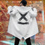 Techwear Oversized White Hoodie Jacket