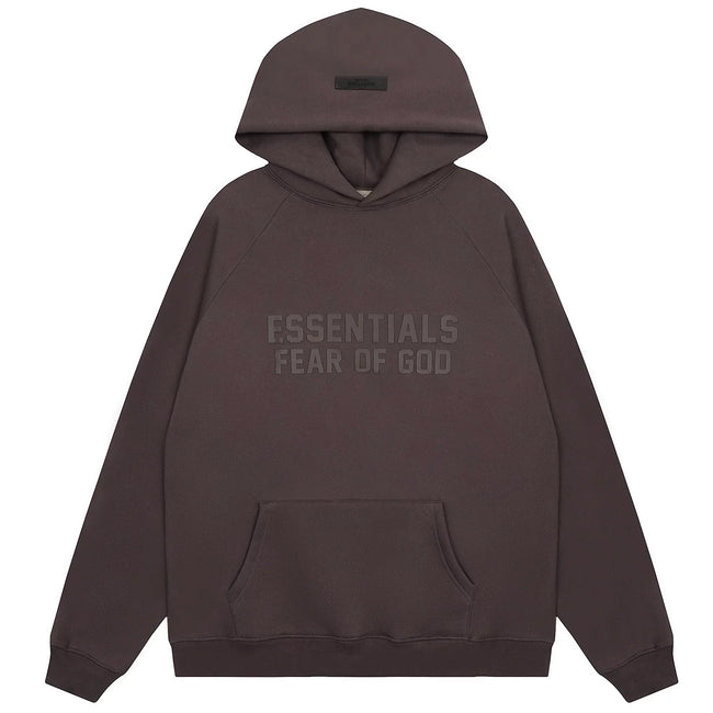 FOG double line heavyweight high street trendy brand hooded sweatshirt with plush loose sweatshirt jacket suitable for men and women, youthful and popular style (41) Hover Image