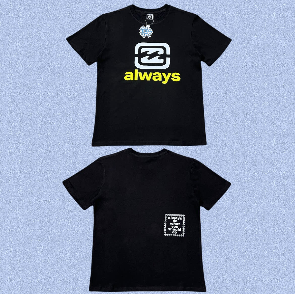 ADWYSD Black Yellow Badge Always Tee