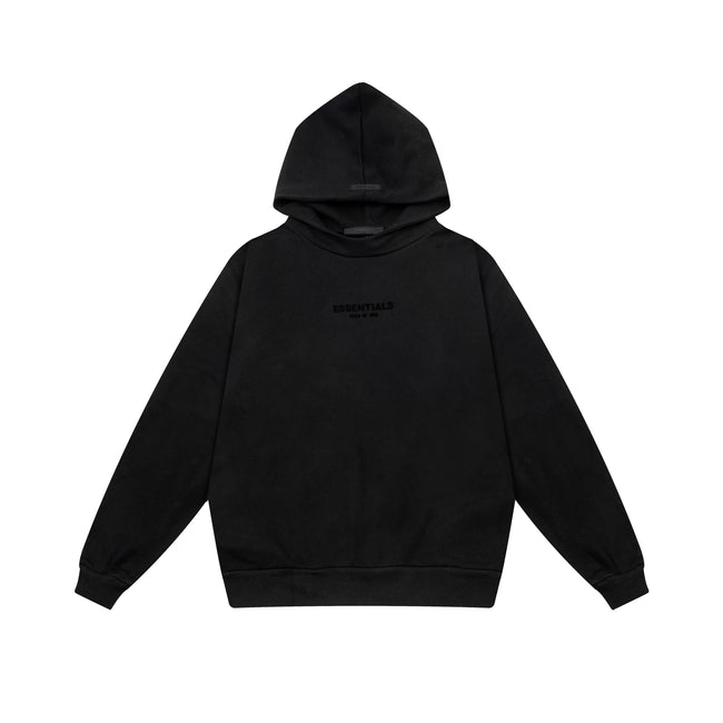 Fear of God Essentials Silicone Logo Hoodie & Sweatpants Set Black Main Image