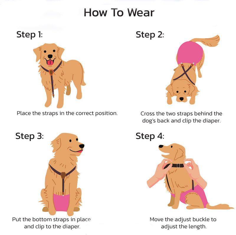 Pet Products New Pet Diaper Anti-Drop Suspension