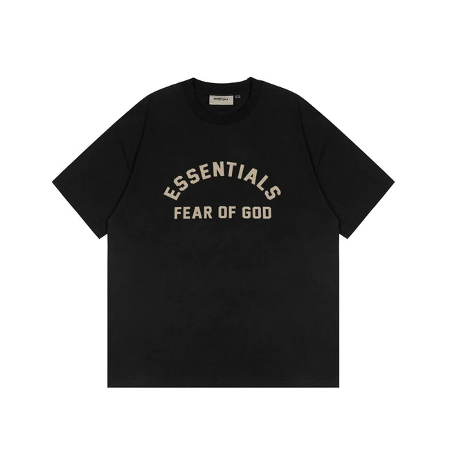 FOG double-line ESSENTIALS short-sleeved T-shirt men European and American couples trendy brand round neck loose cleanfit half-sleeved women (27) Hover Image
