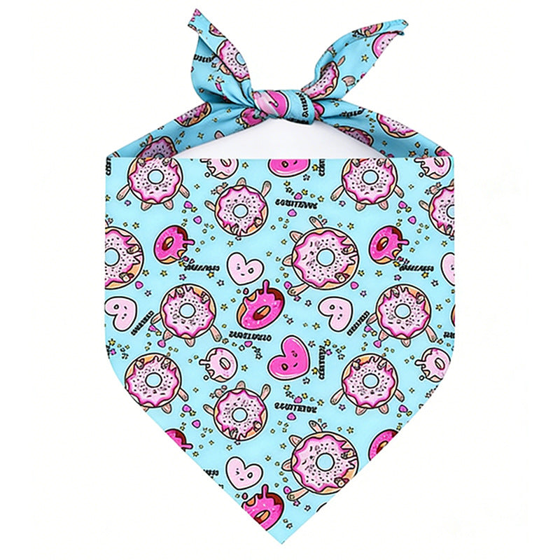 Pet Saliva Towel Dog And Cat Triangle Towel