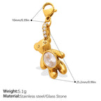 Cool Three-Dimensional Bear Lobster Clasp