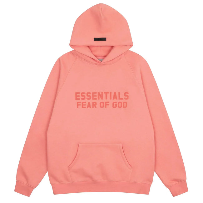 FOG double line heavyweight high street trendy brand hooded sweatshirt with plush loose sweatshirt jacket suitable for men and women, youthful and popular style (39) Hover Image