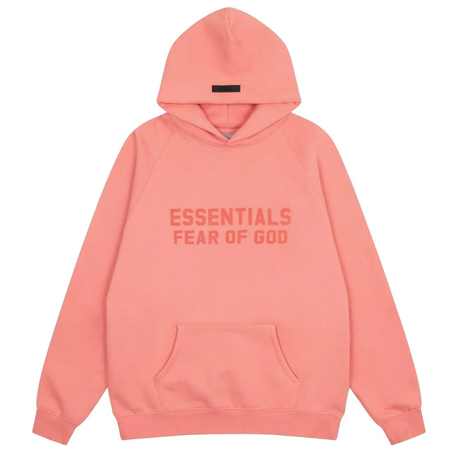 FOG double line heavyweight high street trendy brand hooded sweatshirt with plush loose sweatshirt jacket suitable for men and women, youthful and popular style (39) Hover Image