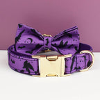 Halloween Black Bat Wings Pet Collar
