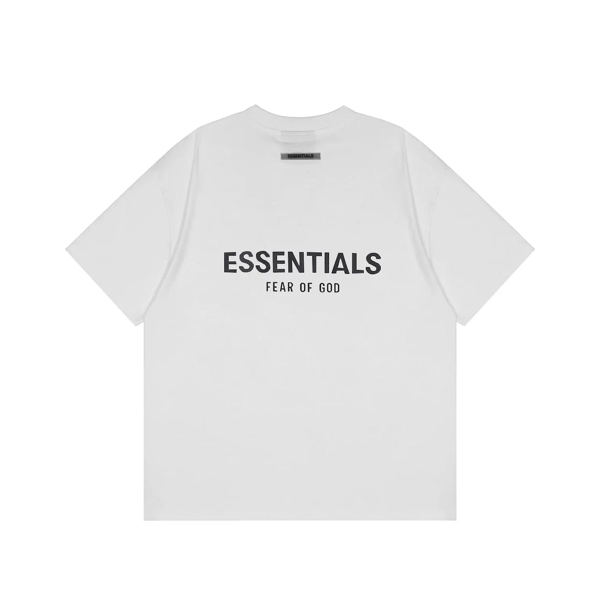 FOG double-line ESSENTIALS short-sleeved T-shirt men European and American couples trendy brand round neck loose cleanfit half-sleeved women (12)