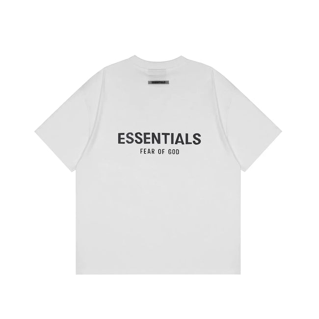 FOG double-line ESSENTIALS short-sleeved T-shirt men European and American couples trendy brand round neck loose cleanfit half-sleeved women (12) Hover Image