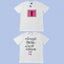 ADWYSD White Pink Figure Frame Tee