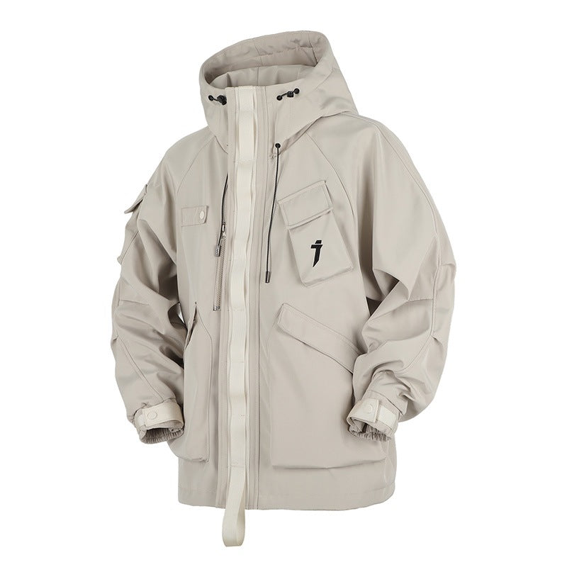 Pocket Hooded Techwear Jacket