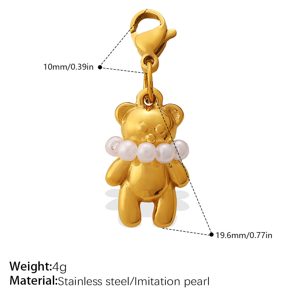 Cool Three-Dimensional Bear Lobster Clasp