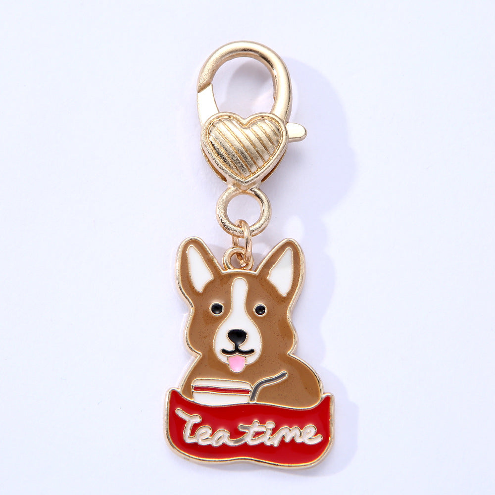 New Pet Dog Alloy Drip Pendant