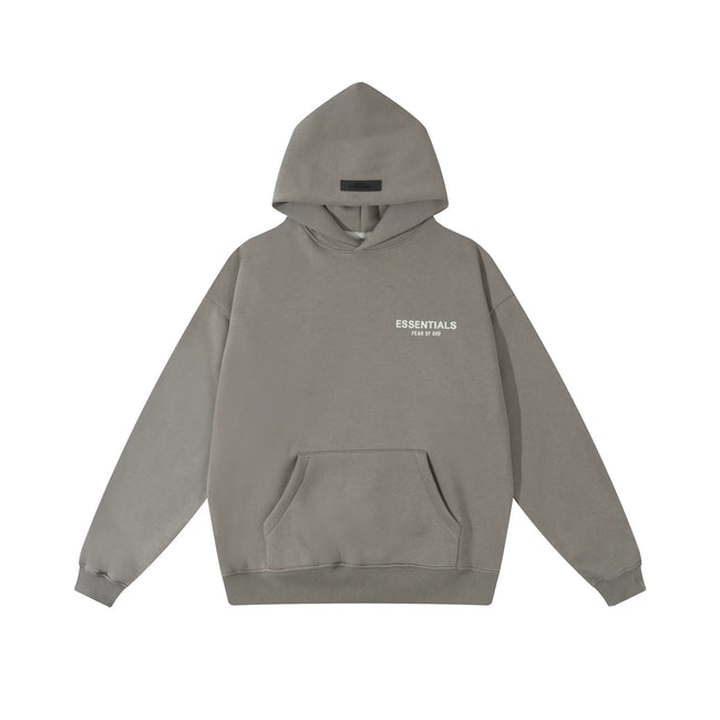 Fog autumn/winter hoodie, sweatpants, long pants with fleece hoodie, versatile letter essentials, loose and trendy ins top (42) Hover Image