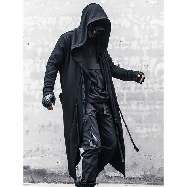 Cyberpunk Jacket, Long Trench Coat Hover Image