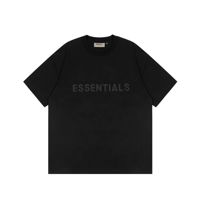 ESSENTIALS Short sleeved T-shirt European and American High Street FOG Double Line Men's and Women's American Trendy Brand Pure Cotton Round Neck Loose Set (2) Hover Image