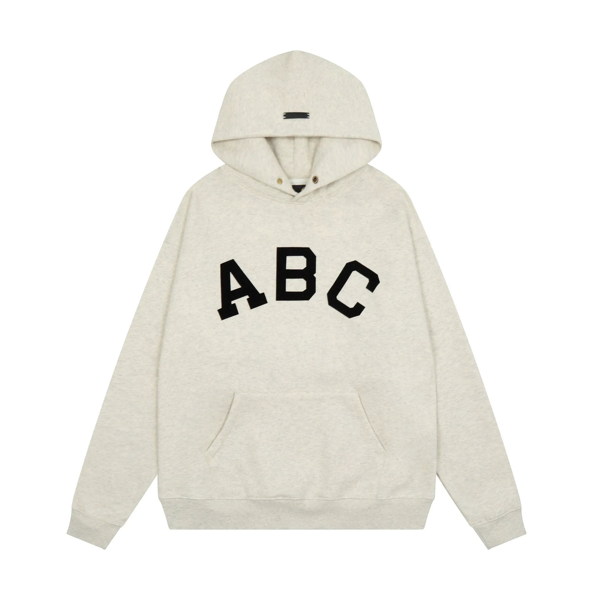 FOG double line heavyweight high street trendy brand hooded sweatshirt with plush loose sweatshirt jacket suitable for men and women, youthful and popular style (4)