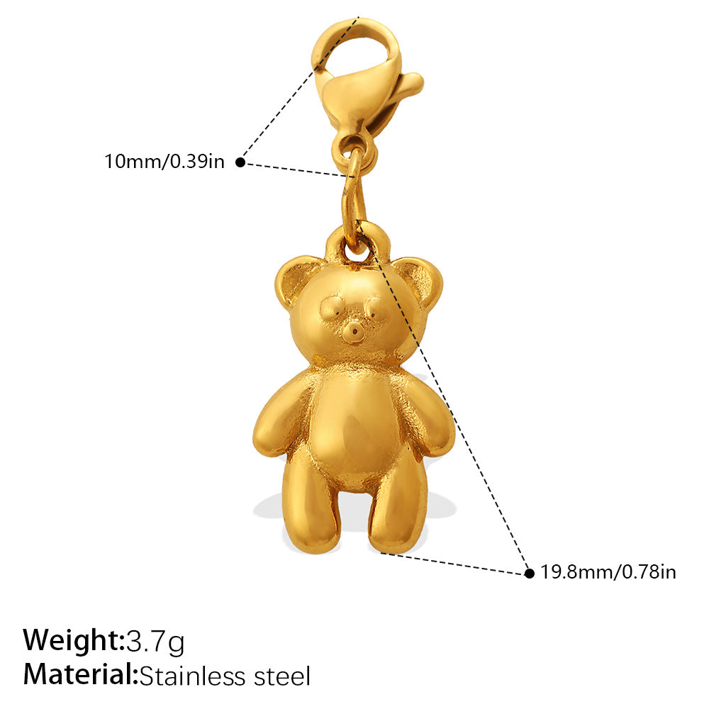 Cool Three-Dimensional Bear Lobster Clasp