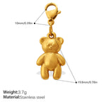 Cool Three-Dimensional Bear Lobster Clasp